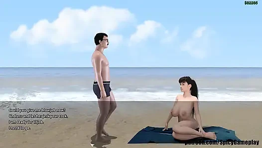 Adventures of Willy D: mädchen mit riesigen möpsen, einem strand, halsfick und kehlenpie, ep 25