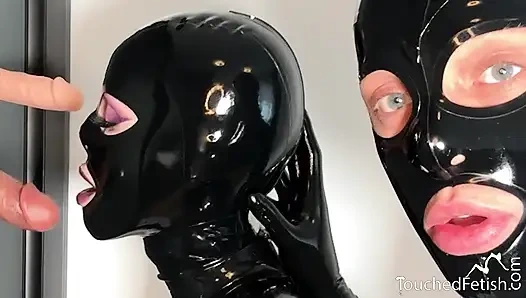 Touchedfetish - Latex & Rubber Fetish Couple - BDSM Deepthroat Facefuck Spanking