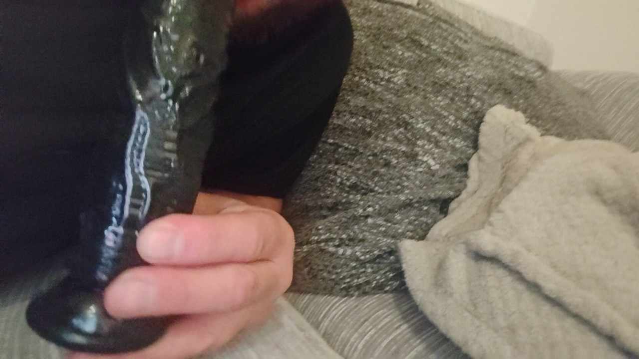 Sucking my dildo