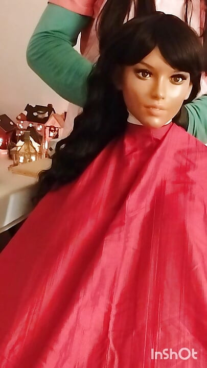 Nikki the ebony sex doll Loves vinyl BBC