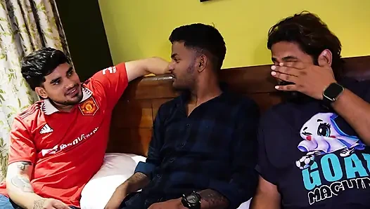 ТРИ FREIND ИЗ ХОСТЕЛА НАЗЫВАЮТ СВОИХ ДЕВУШЕК, ЧТОБЫ ПОТРАХАТЬСЯ, И GRAND MASTI, ХАРДКОРНЫЙ ГЭНГБЭНГ