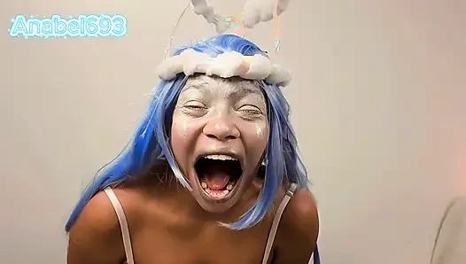 Angel Yawns Greatly Belly Fetish