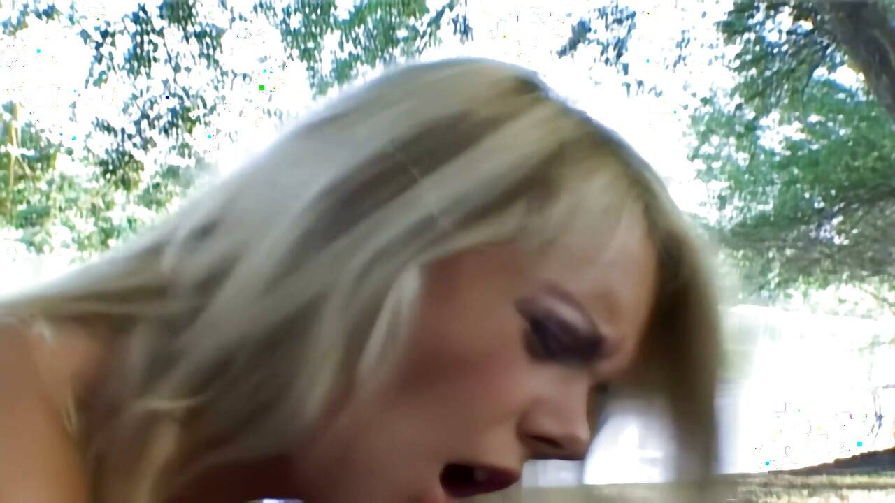 Blonde Slut Rides Cock Hard After Facesitting Outdoors