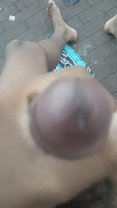 Jerking off in residental  area