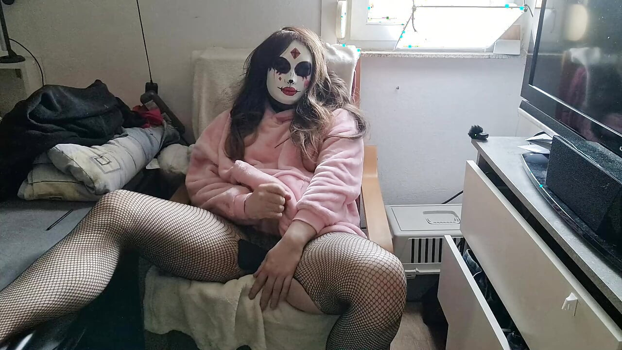 Gotisk transkvinna spricker - mastubation orgasm