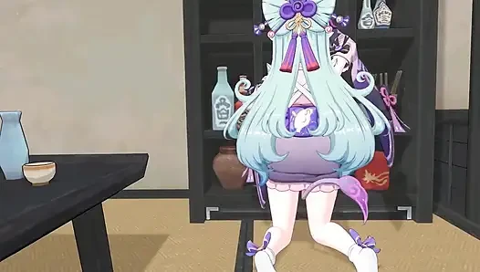 Genshin impact- mizuki edepsiz, kaygan bir seks seansı ile stresinizi atıyor - 3 boyutlu hentai animasyon