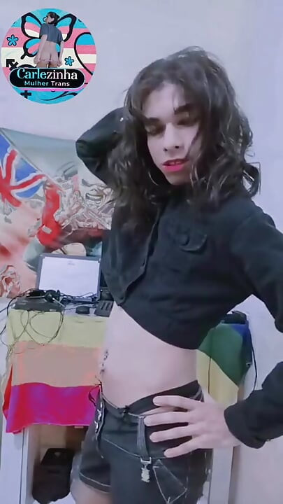 Miss Carlezinha Transvestite Trans Woman Big Ass Naked Bitch, Bitch Slut Twerking Wet Panties Asking for Fuck