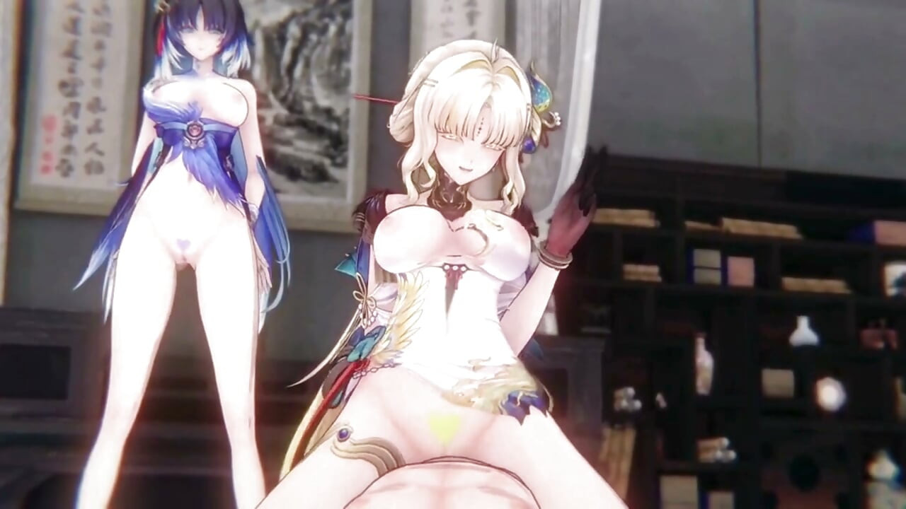 Wuthering Waves - Yangyang & Suisui Get Close with Rover 3D Hentai Animation