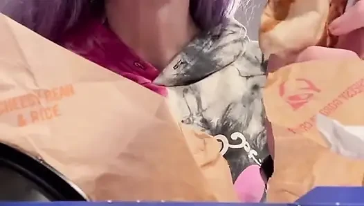 67 Giantess Eating & Burping