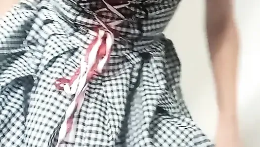 Plaid dress in October