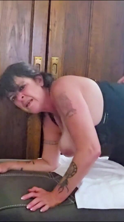 Dawn gets a new sex chair. blowjob bouncing tits, anal and cum running down her ass crack. | Clip 2