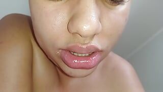 CREAMPIE ON THIS MILK-HUNGRY BITCH FACE