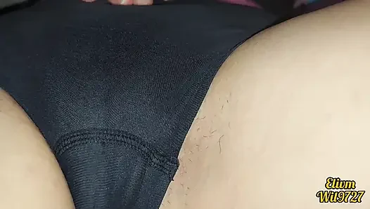 With my stepdaughter under the covers