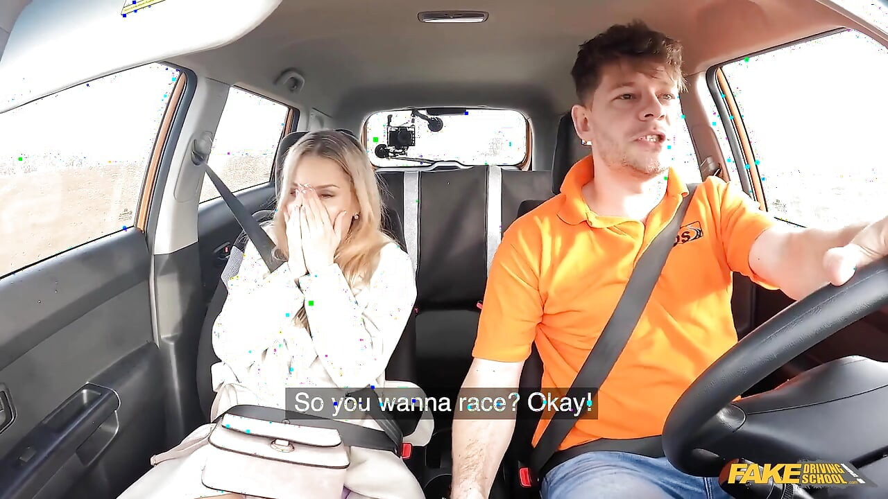 Fake Driving School - Road Rage Followed by Rough Fuck, Lucky Bee Cant Wait for a Facial