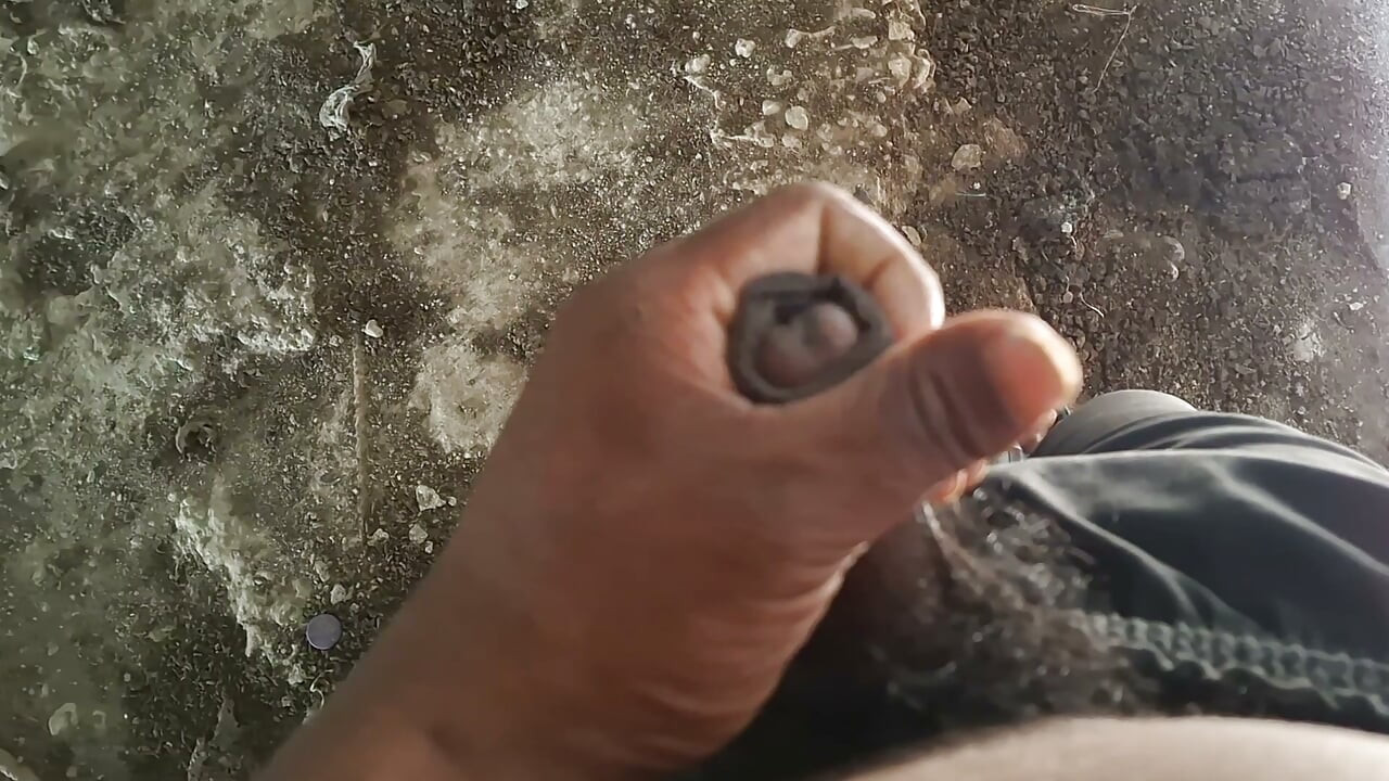 After shaking for half an hour, the stuff came out, desi Indian boy