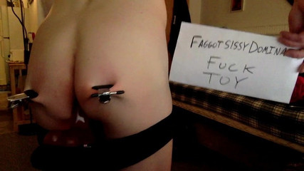 Sissy Faggot Boi used as a notepad whore!