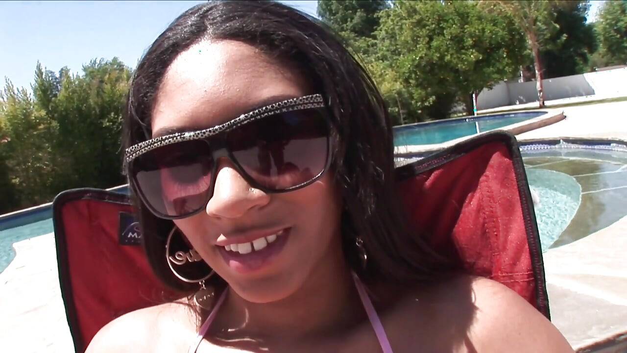 Ebony babe enjoys her deepthroat and bukkake gangbang with BBC guys