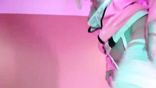 Tante seksi rambut pirang eva lateks fetish baju pink minet ngentot memek kontol besar kink gonzo