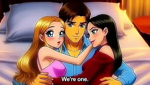 My stepbrother fucked me and my friend alone at home