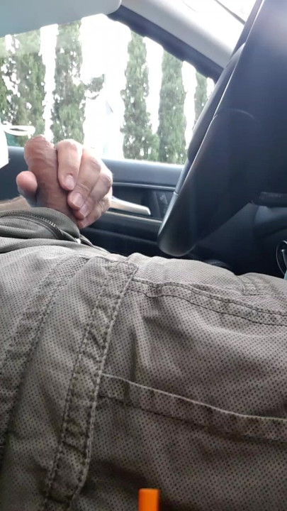 Masturbating outside...
