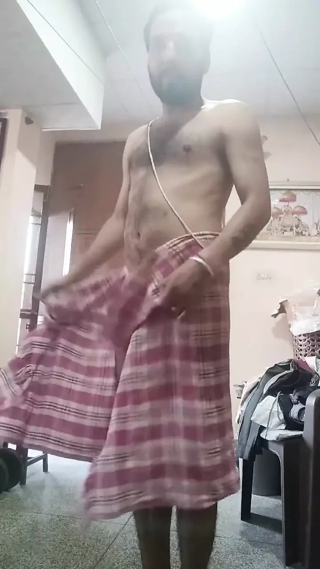 Indian Desi Man Enjoy Nude Exercise