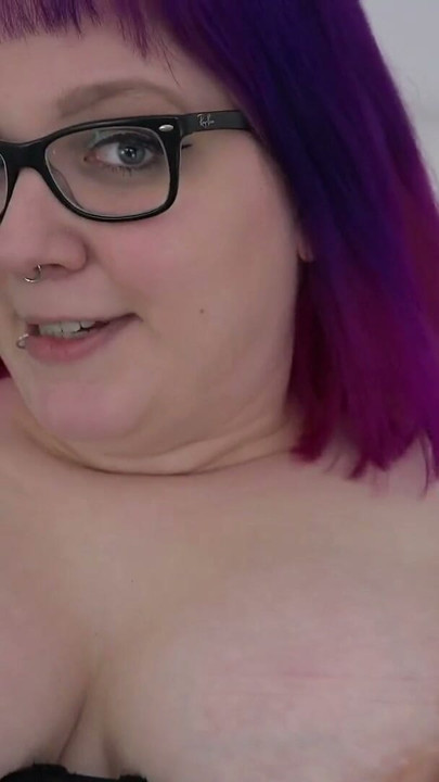 German Goth BBW Abby Strange fucked first time on camera | Clip 1