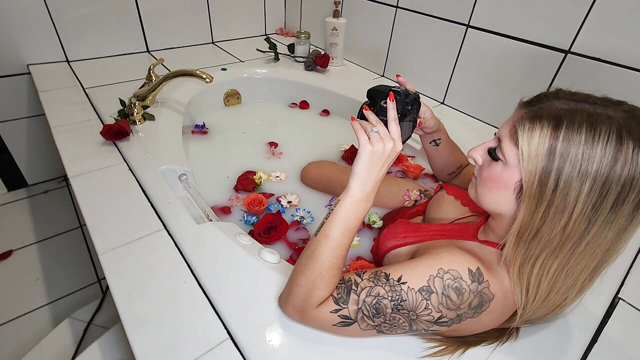 Hotwife Lexi Love Behind the Scenes Milk Bath Photo Shoot!