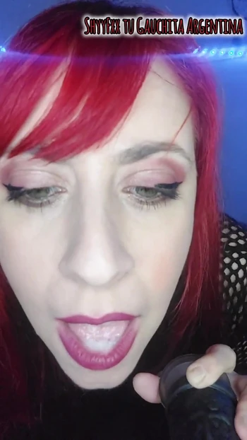 Powerful moment from "LOVES REDHEAD tending to her SUBMISSIVE BROKEN ASS! JOI ARGENTINA"