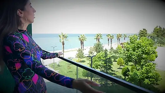 Gangbang - Russian slut gets fucked hard by 3 guys and gets cum inside her tight holes