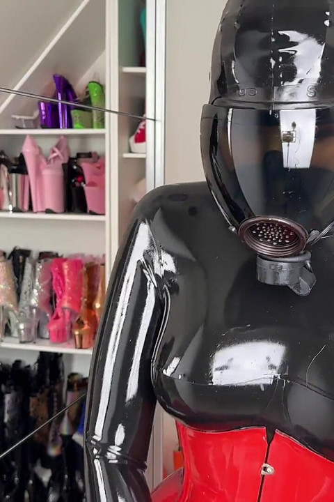 Gas Mask Tease Part 1