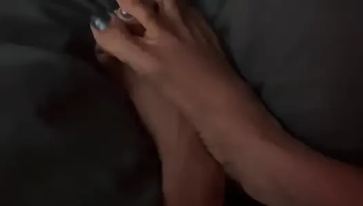 Melove Showing Her Sexy Little Feet on My Pillow