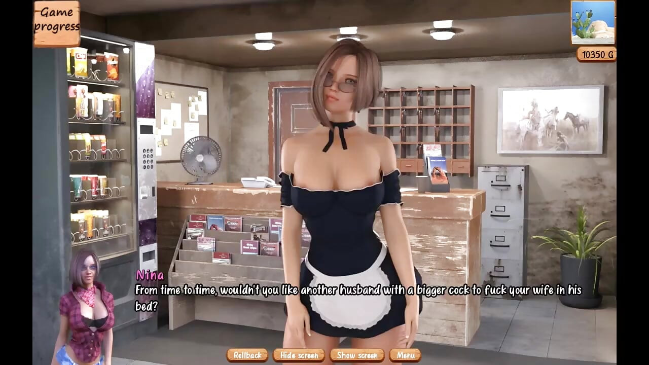 The Motel Gameplay (ntr Route) Hot Wife Fantasizes About Fucking a Stud