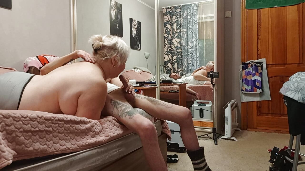 Fucked my stepmom in her mouth and cum deep in her throat with hot cum