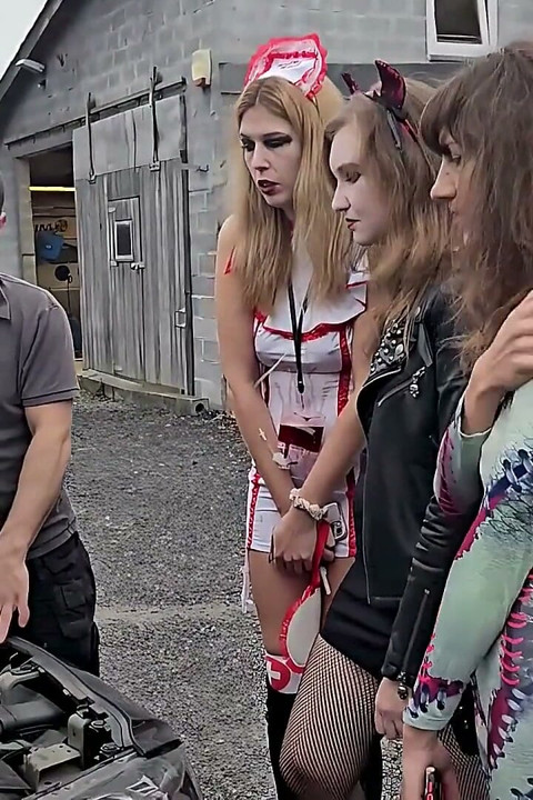 The Halloween Lesbian Orgy Scream of Pleasure - Part 1