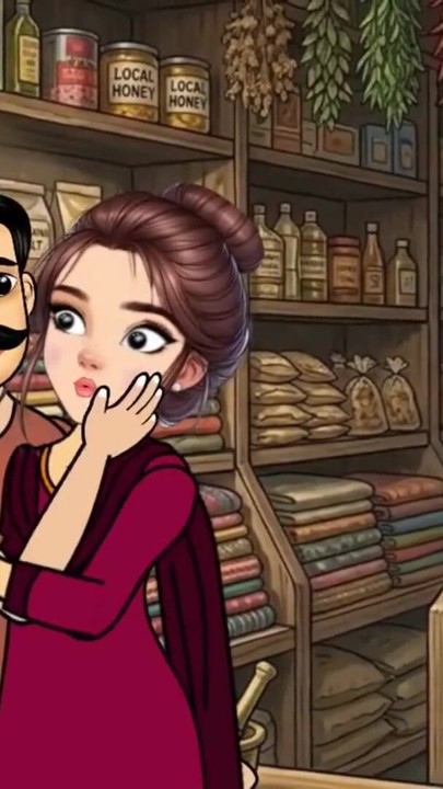 Vídeo de desenho animado do sexo engraçado de Swati e do lojista Ramu. Grande pau fodendo. | Clipe 1