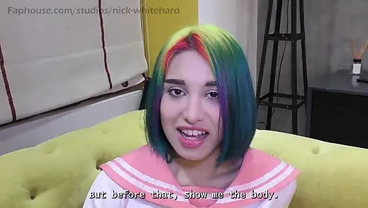 Saya bertemu dengan seorang gadis pelangi di jalan