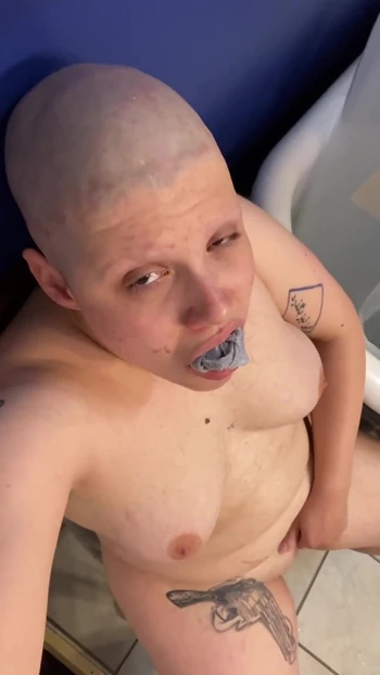 Memorable moment from "Hairless Whore - Adama Daat Amateur Fetish Head and Brow Shave"