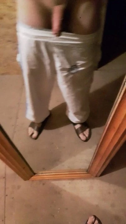 Pissing against the mirror