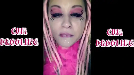 Cum Drooling with Slurping Sounds Extended.