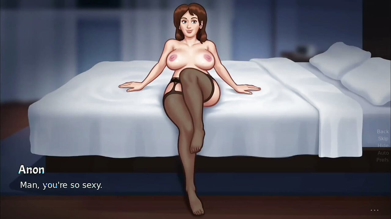 Ibu kos semok ini nggak sabar ngentot kontol raksasanya setelah makan malam - gameplay cerita musim panas bagian 1