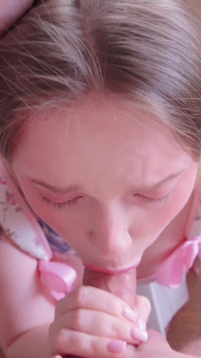 No Rent Money? Shy Student Girl Pays with Her Tight Pussy