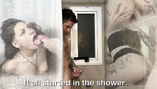 Meine schwägerin hat mich beim unter der dusche erwischt