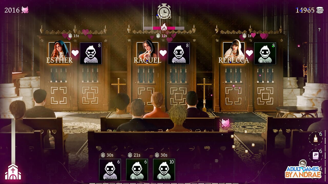 Sisters in Sin Gameplay Part 19 – Helga Caught Fingering in Front of the Altar