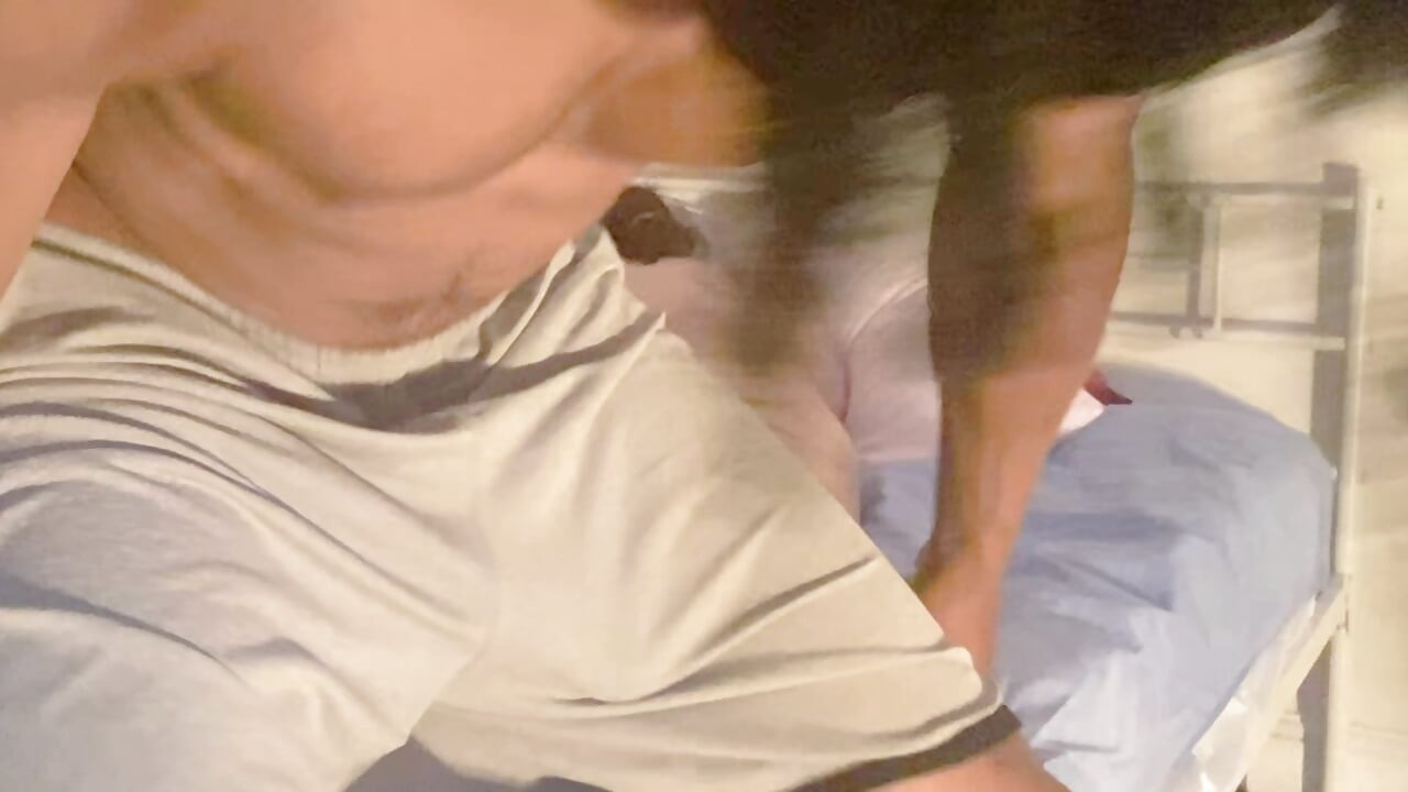 Hot Milf gets Oil Massage in bed. Black Bull rubs oil all over big mature ass