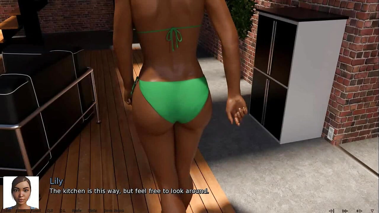 Gde je srce: seksi crna eboni kuva u bikiniju EP 105