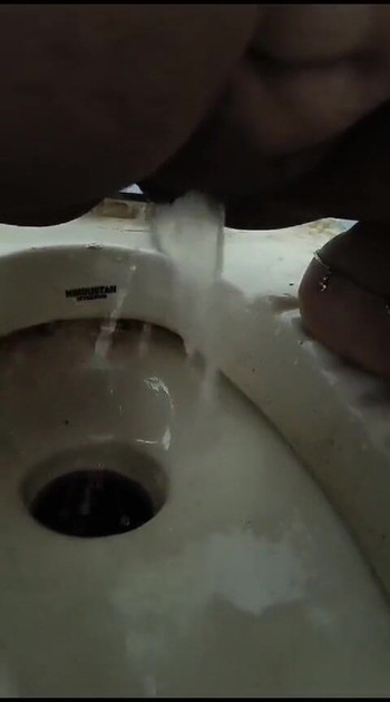 Captivating moment from "Emergency pissing"