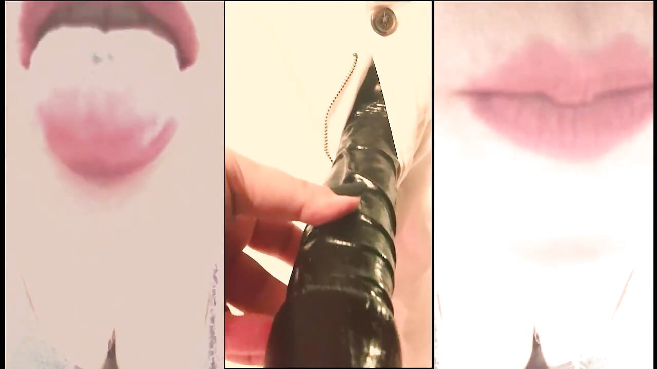 Version vidéo d'un brancard à grosse bite noire