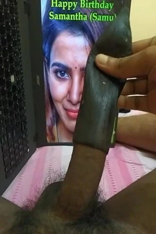 Samantha Hot Face Cocking tribute using Banana Peel