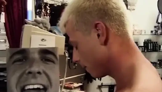 Blonde Guy Fucked In A Sex Toy Shop