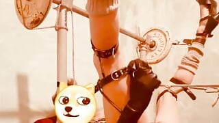 Banding anal high heels 👠
